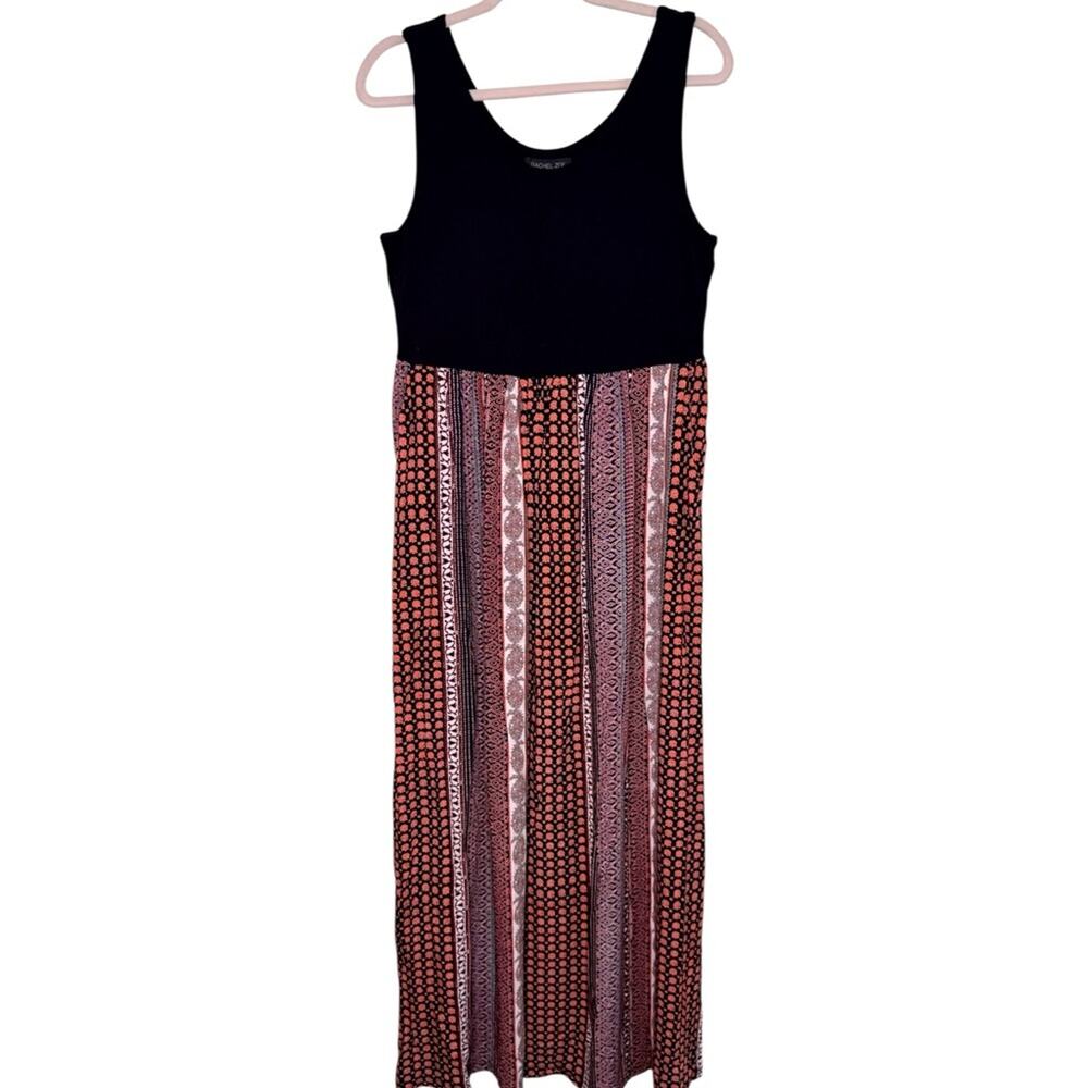 Rachel Zoe Maxi Dress Womens Large Sleeveless Multicolor Aztec Print